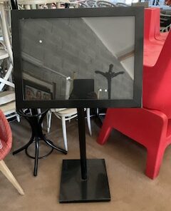Panneau affichage menu